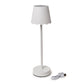 White Scalloped Edge LED Cordless Table Lamp