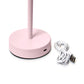 Pink Scalloped Edge LED Cordless Table Lamp