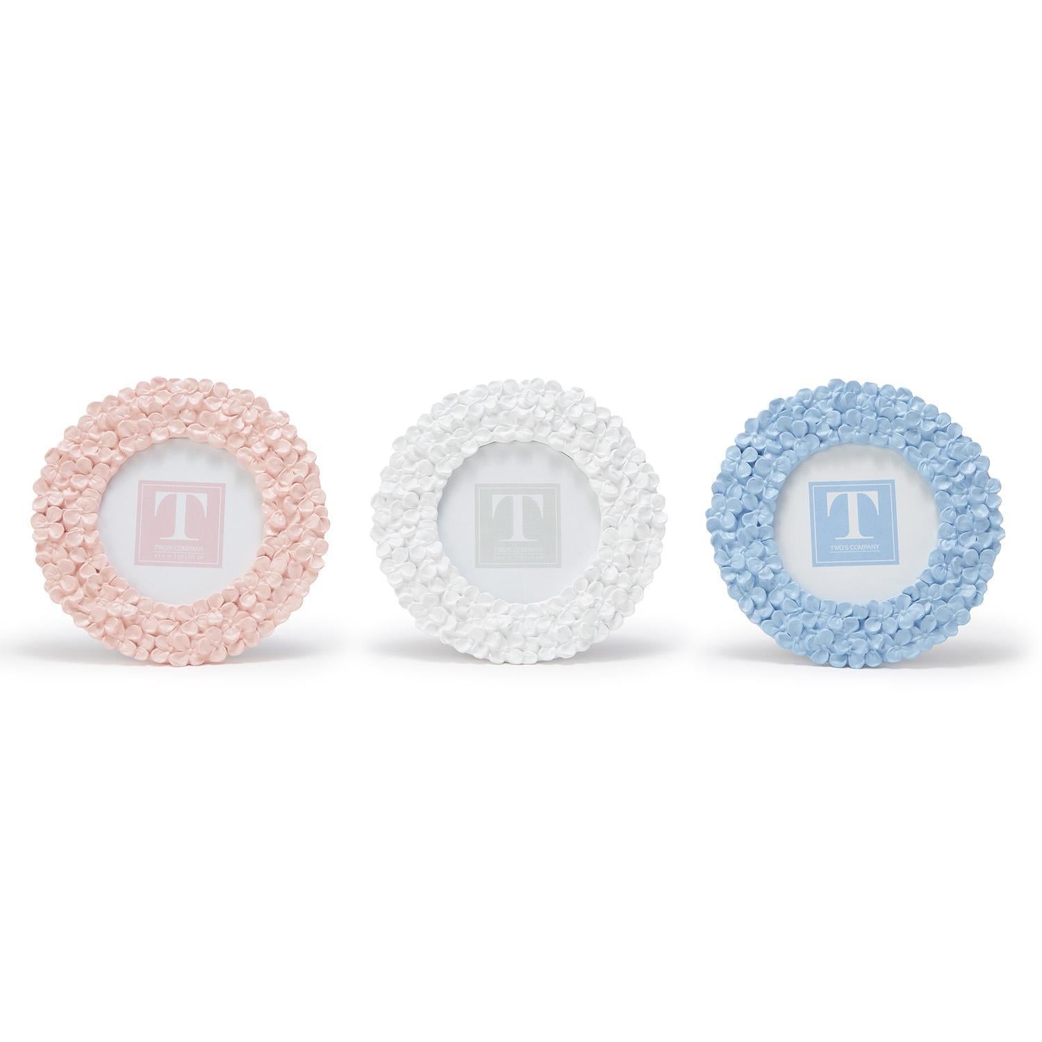Hydrangea Round Photo Frame (Multiple Colors Available) – Pop & Pour ...