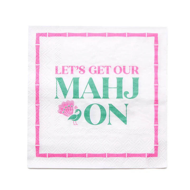 Let's Get Our Mahj On Cocktail Napkins