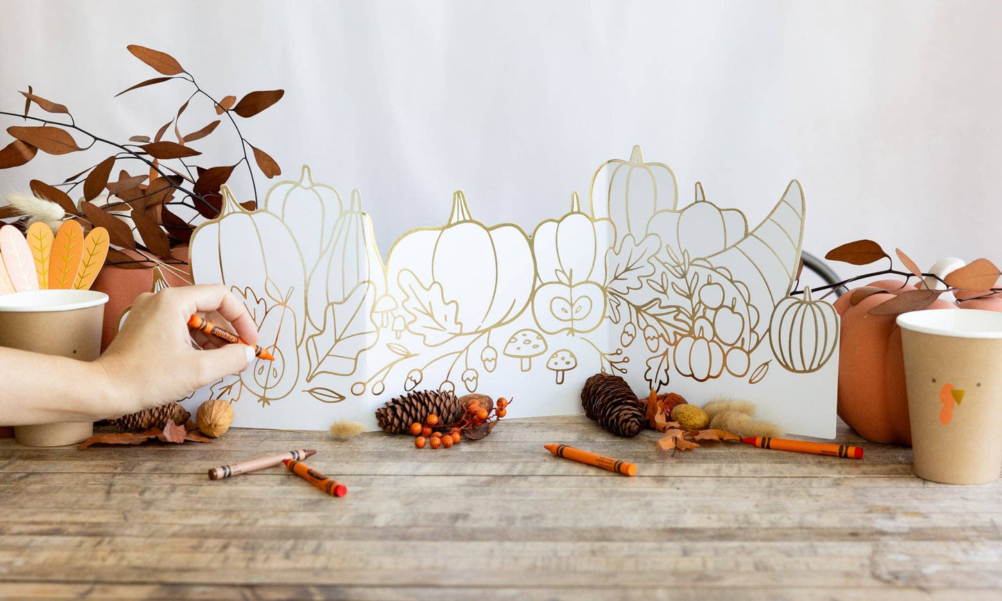 Thanksgiving Centerpiece Coloring Activity