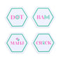 "Let's Mahj" Set of 24 Paper Coasters