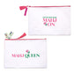 Mahjong Game Tile Storage and Accessory Multipurpose Pouch with Inside Lamination (Two Designs Available)