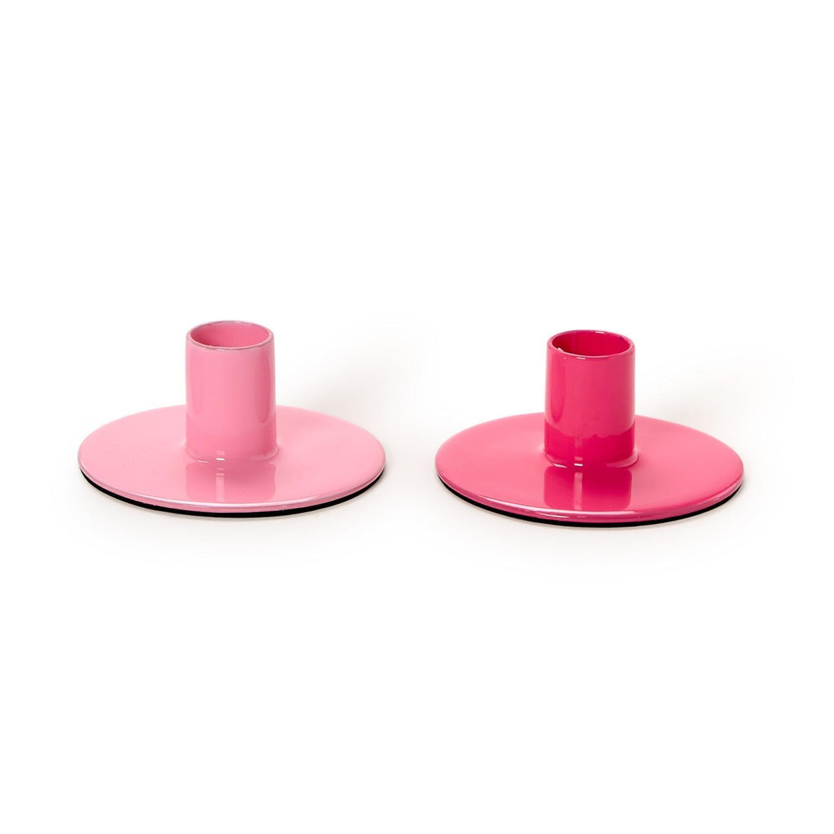Pink Metal Taper Holders (Multiple Colors Available)