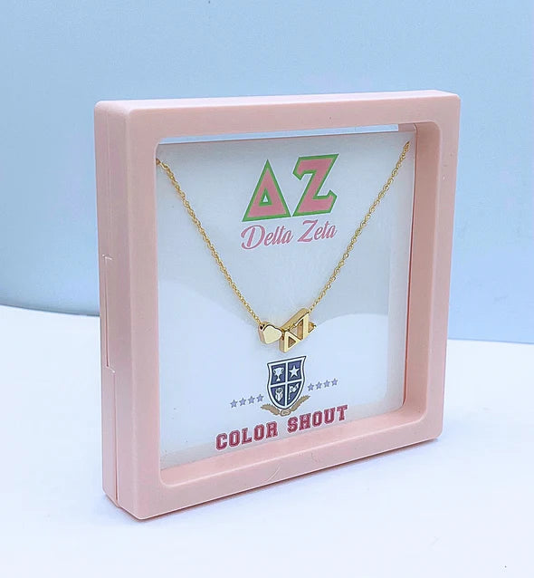 Delta Zeta Heart Necklace