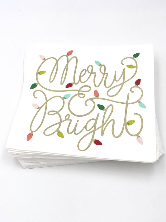 Cocktail Napkins: Merry and Bright