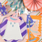 Spooky Stripes Dessert Paper Plates