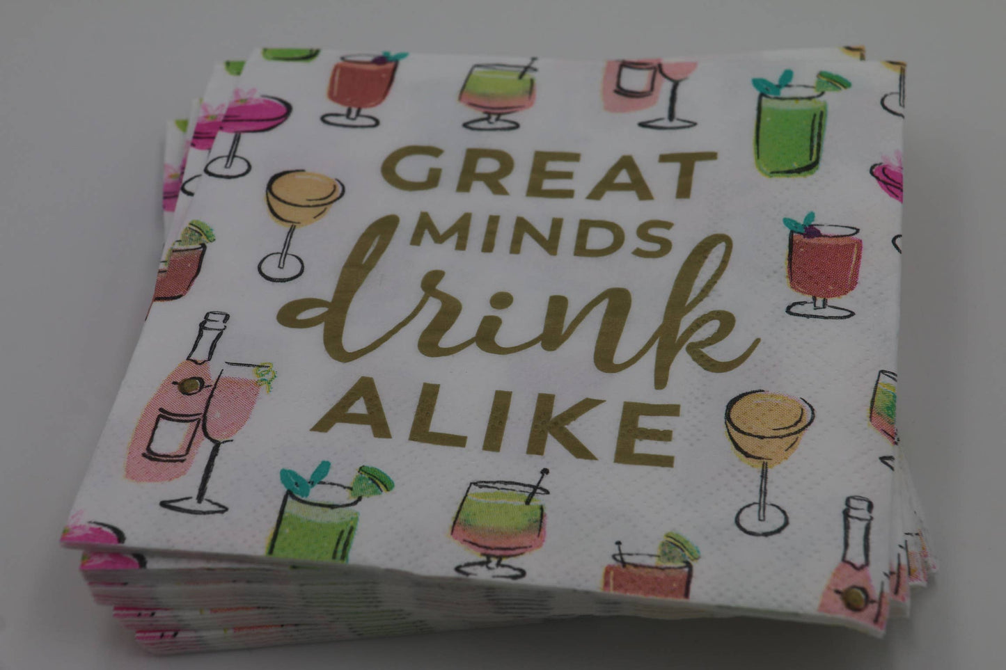 Cocktail Napkins: Great Minds Think Alike