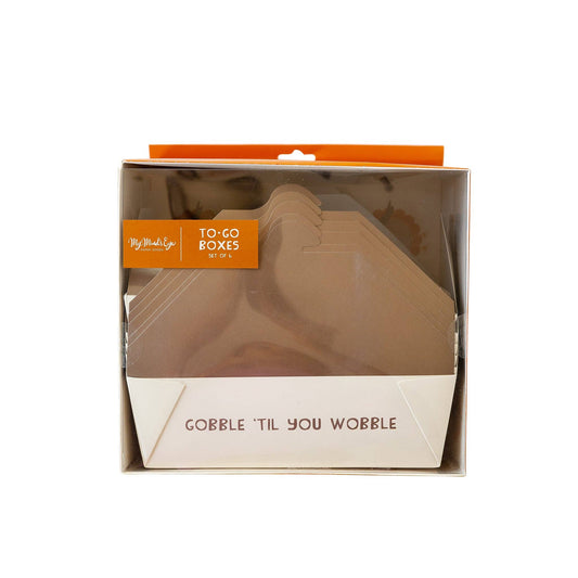 Take Home Boxes: Wobble and Gobble
