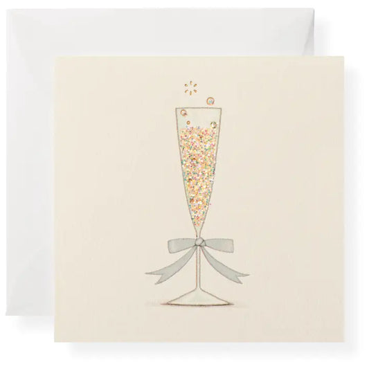 Champagne Flute Gift Enclosure Card