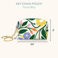 Floral Bliss Key Chain Pouch