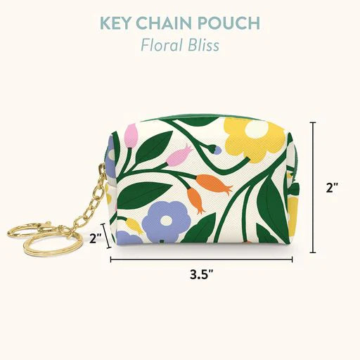 Key Chain Pouch: Floral Bliss