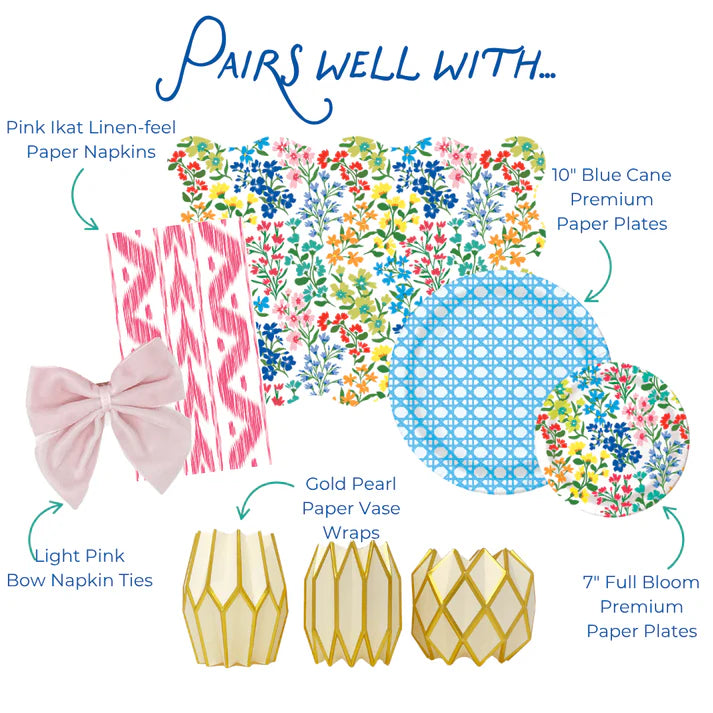 Full Bloom Paper Plates (Two Sizes Available)