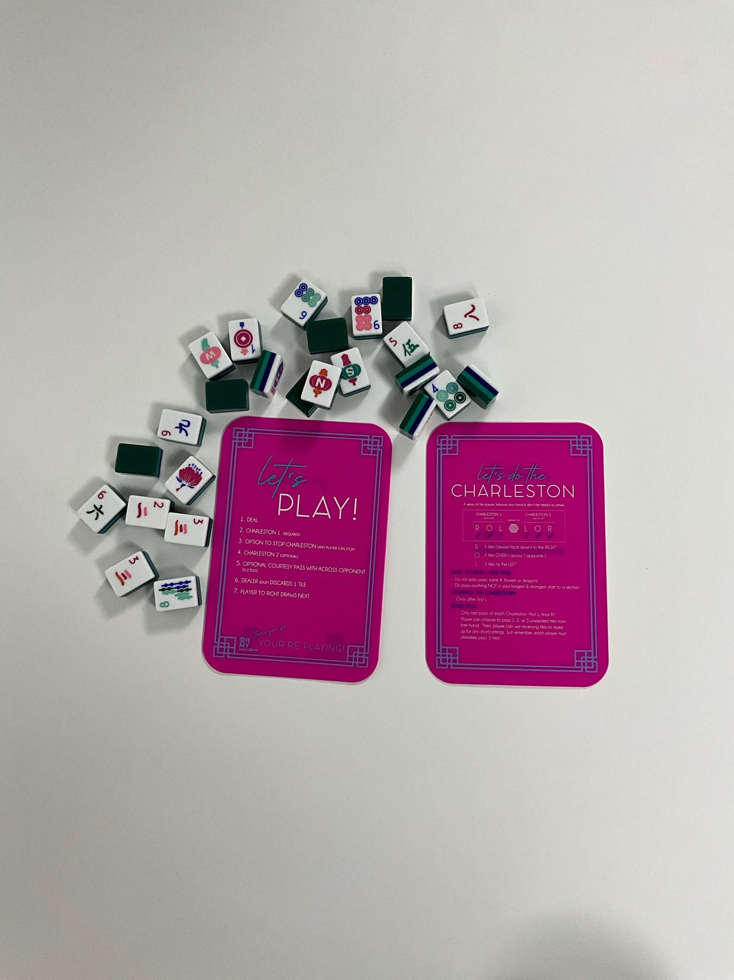 Pink Mahjong Tile Shufflers