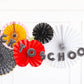 Back to School Paper Fan Set
