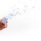 Reusable Confetti Popper: Powder White with Rainbow Confetti