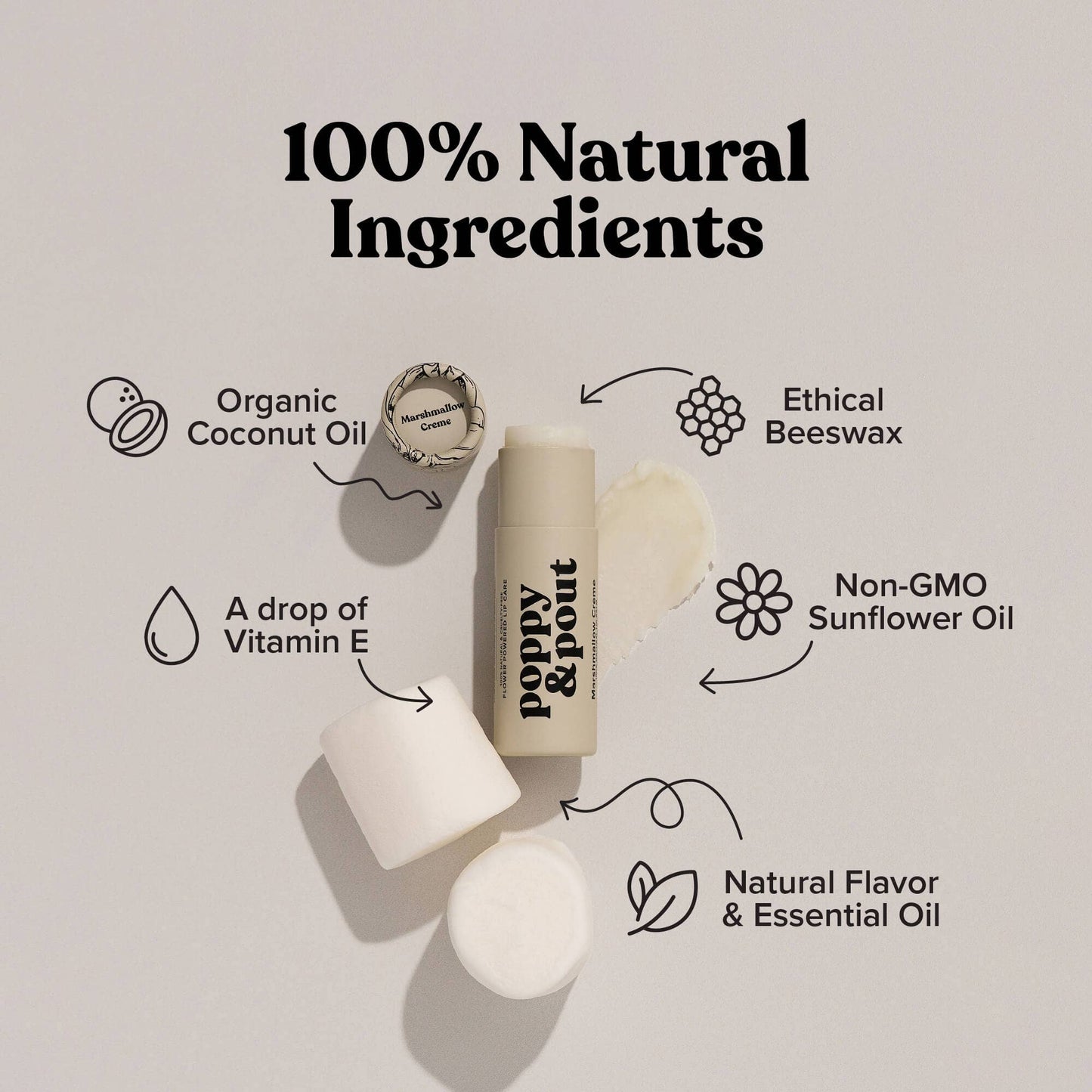 Marshmallow Creme Plant-Based Lip Balm
