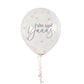 She Said Yaaas Confetti Filled 12" Latex Balloons