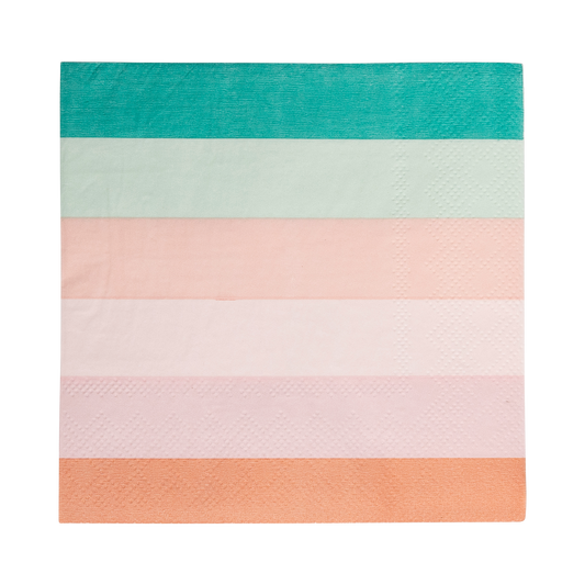 Mermaid Stripes Cocktail Napkins