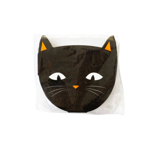 My Mind’s Eye - PLTS369V-MME -  Cat Face Shaped Paper Cocktail Napkin