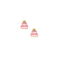Birthday Cake Screwback Stud Earrings