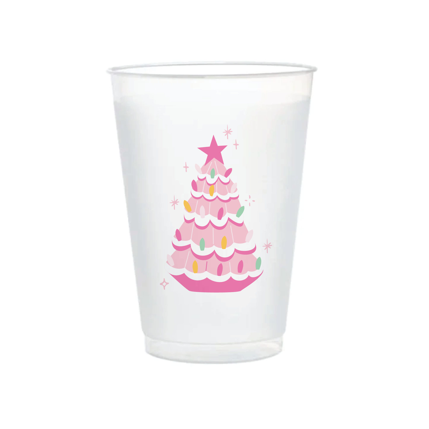 Retro Christmas Tree Christmas Cups