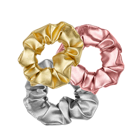 Metallic Scrunchie Set