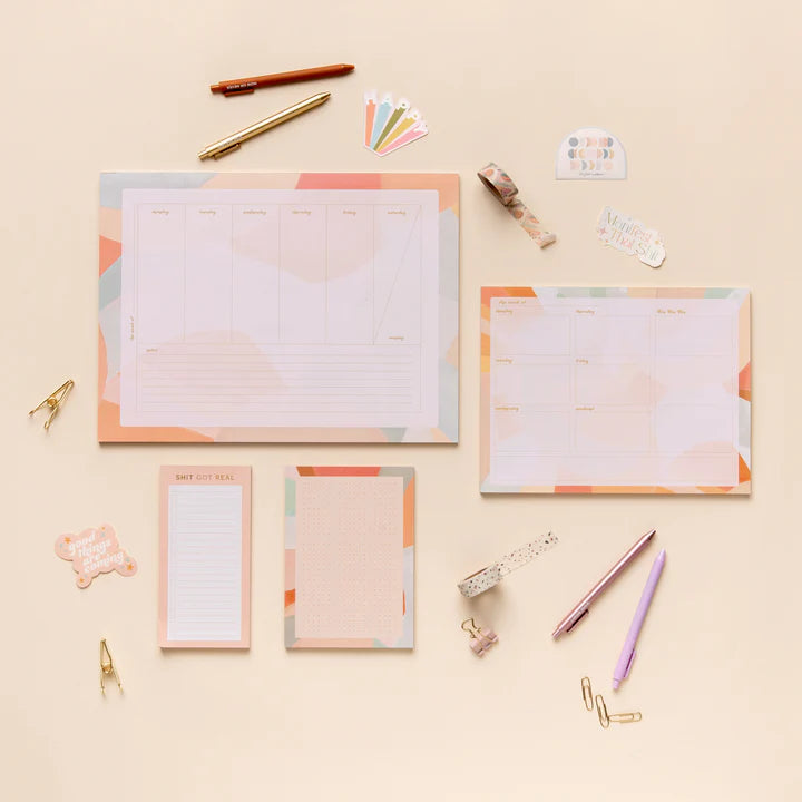 Moonscape Tearaway Weekly Notepad