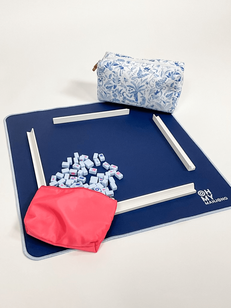 Parisian Blue Mahjong Travel Set