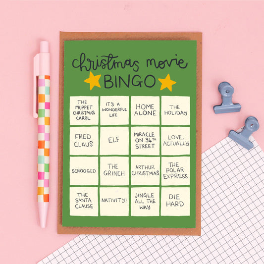 Christmas Movie Bingo Greeting Card