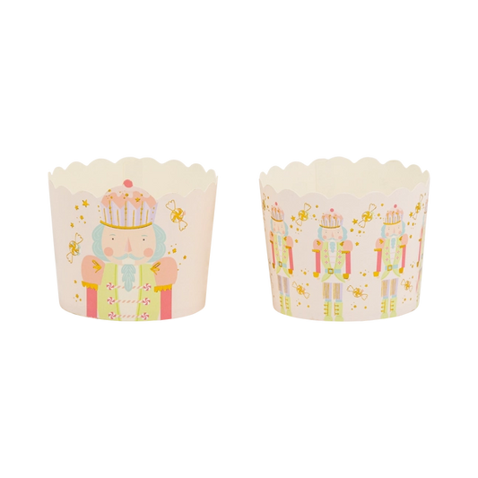 Gold Foil Nutcracker Shaped 5oz Baking Cups