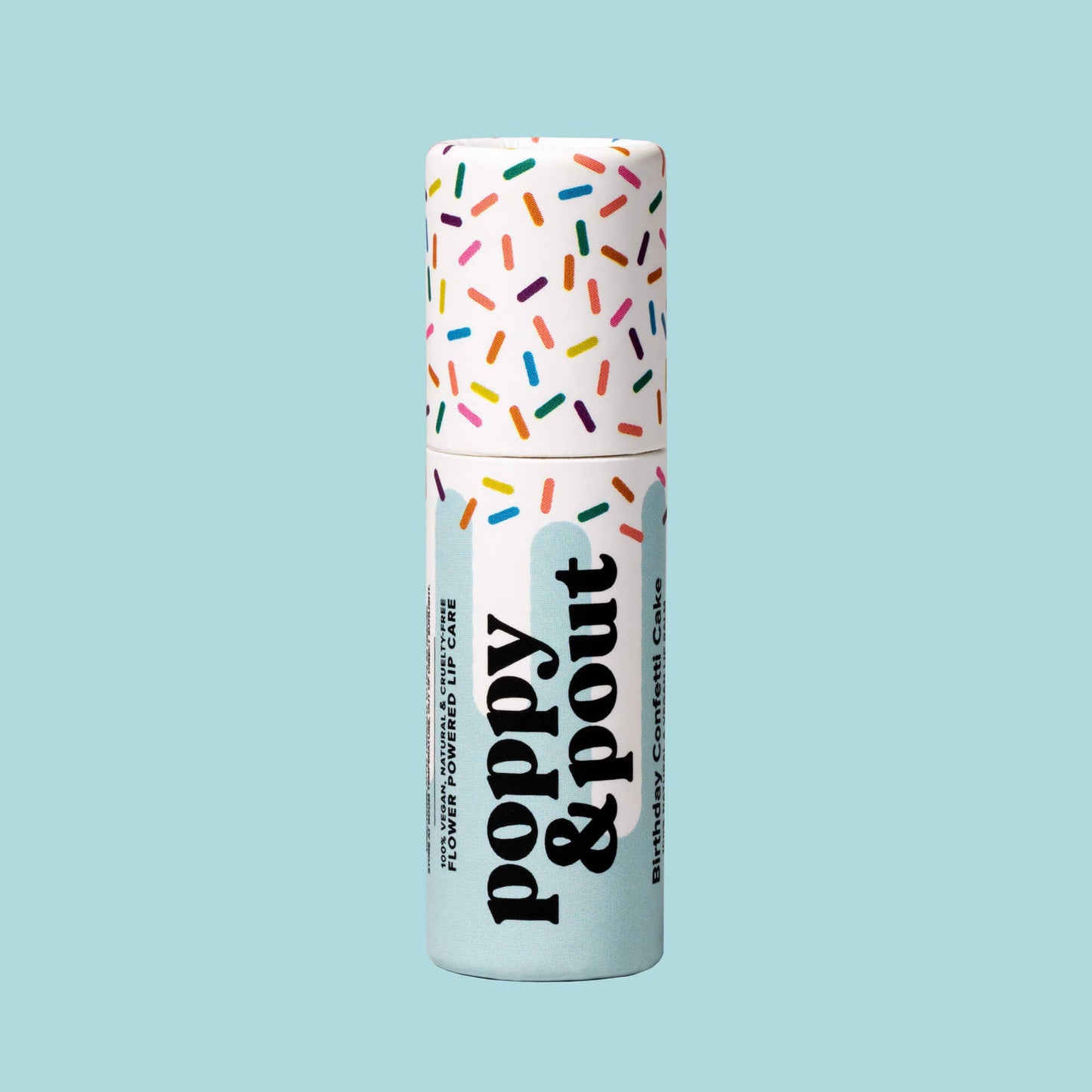 Birthday Confetti Cake Plant-Based Lip Balm: Blue