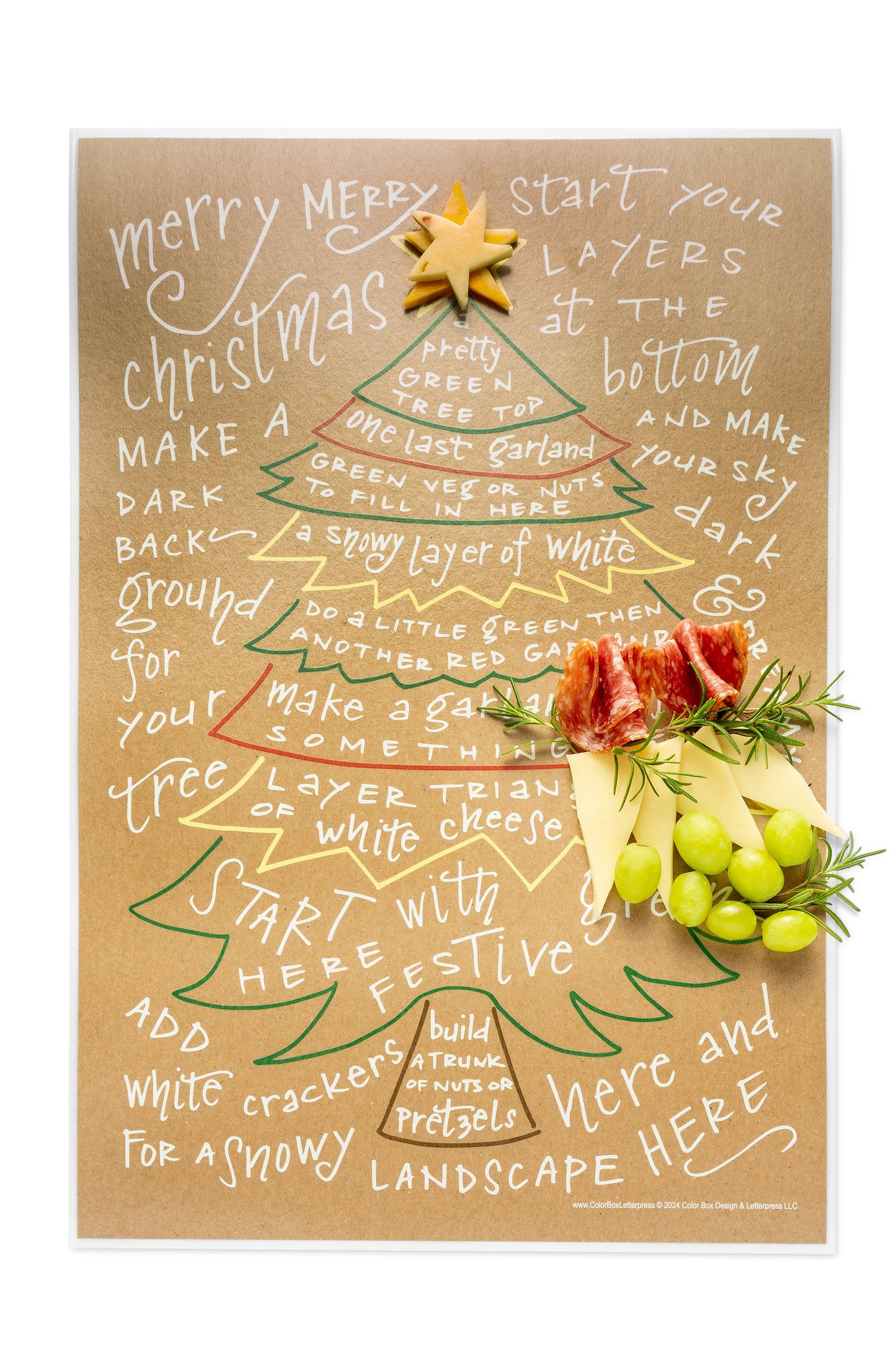 Reusable Charcuterie Cheat Sheet | Christmas Tree