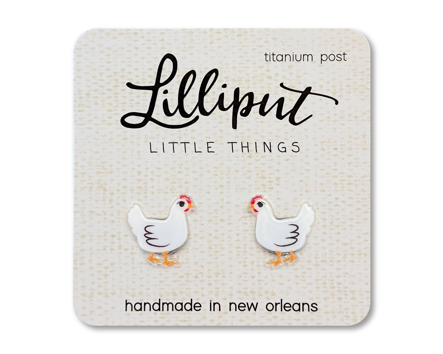 Hypoallergenic Earrings: Chickens