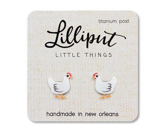 Hypoallergenic Earrings: Chickens