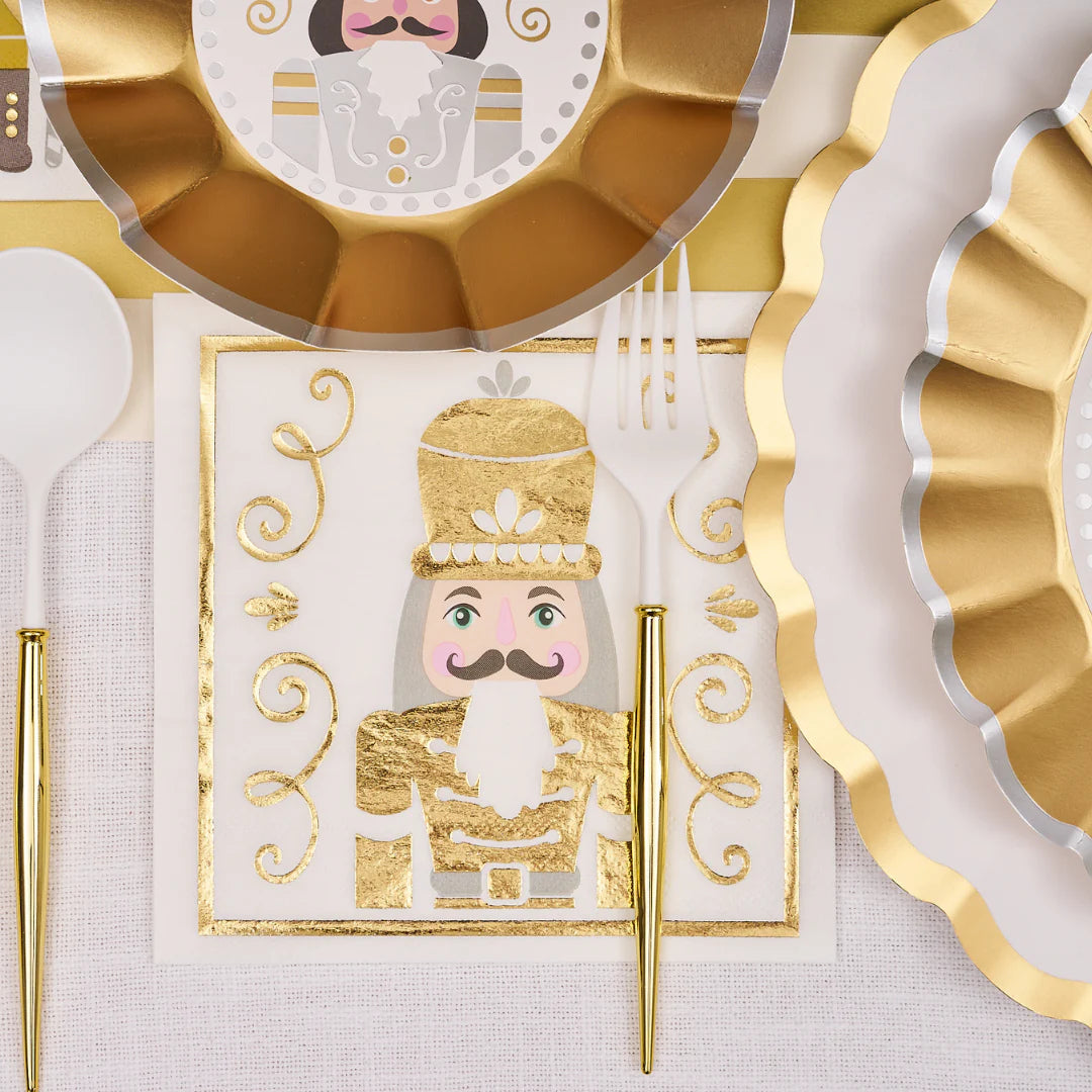 Gilded Nutcracker Paper Lunch Napkin