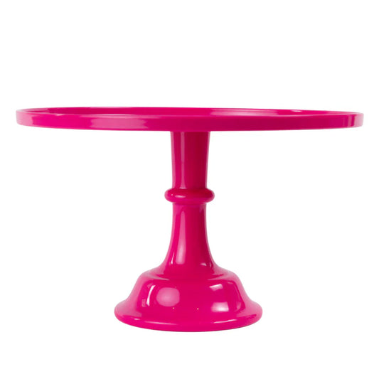 Bright Hot Pink Melamine Pedestal Cake Stand