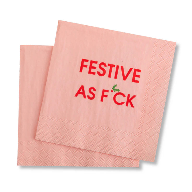 Festive As F*ck Cocktail Napkins