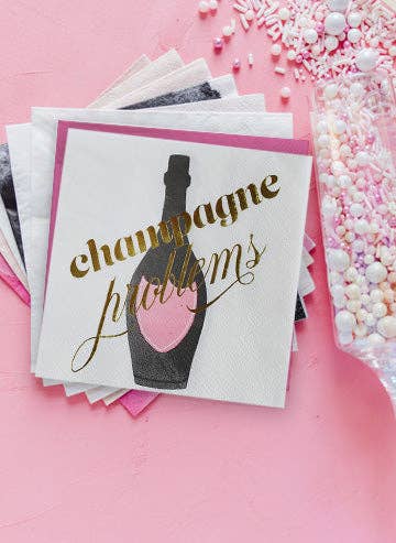 Champagne Problems Cocktail Napkins