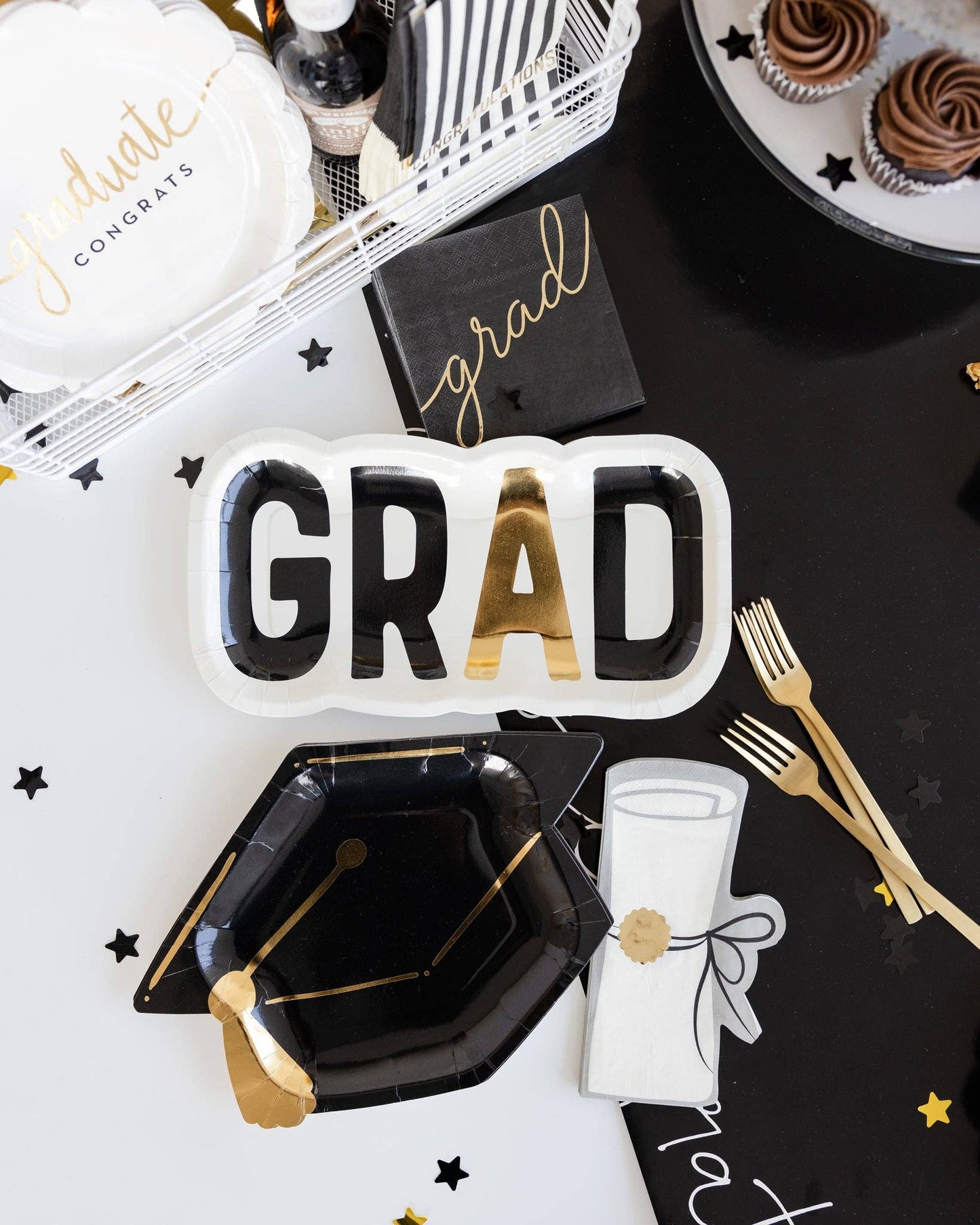 Script "Grad" Paper Cocktail Napkin