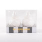 White Textured Ginger Jar Salt & Pepper Sets