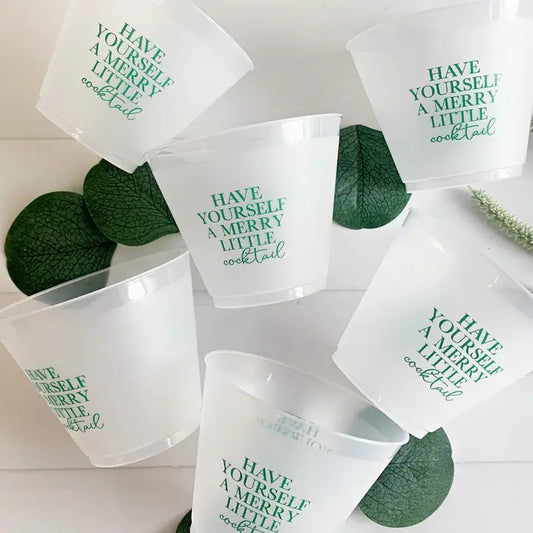 Merry Little Cocktail 9 oz Frost Flex Cups