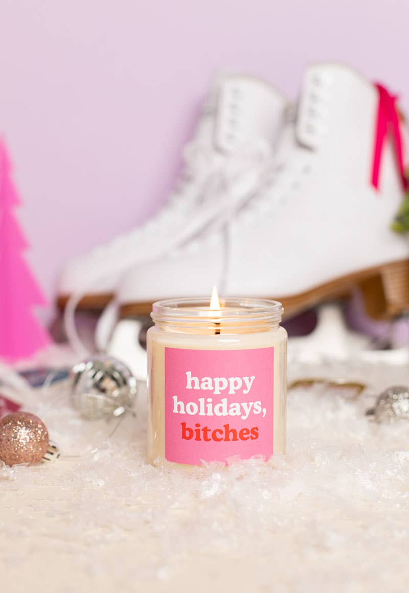 Holiday Candle Jars: Happy Holiday