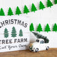 Felt Banner: Christmas Trees