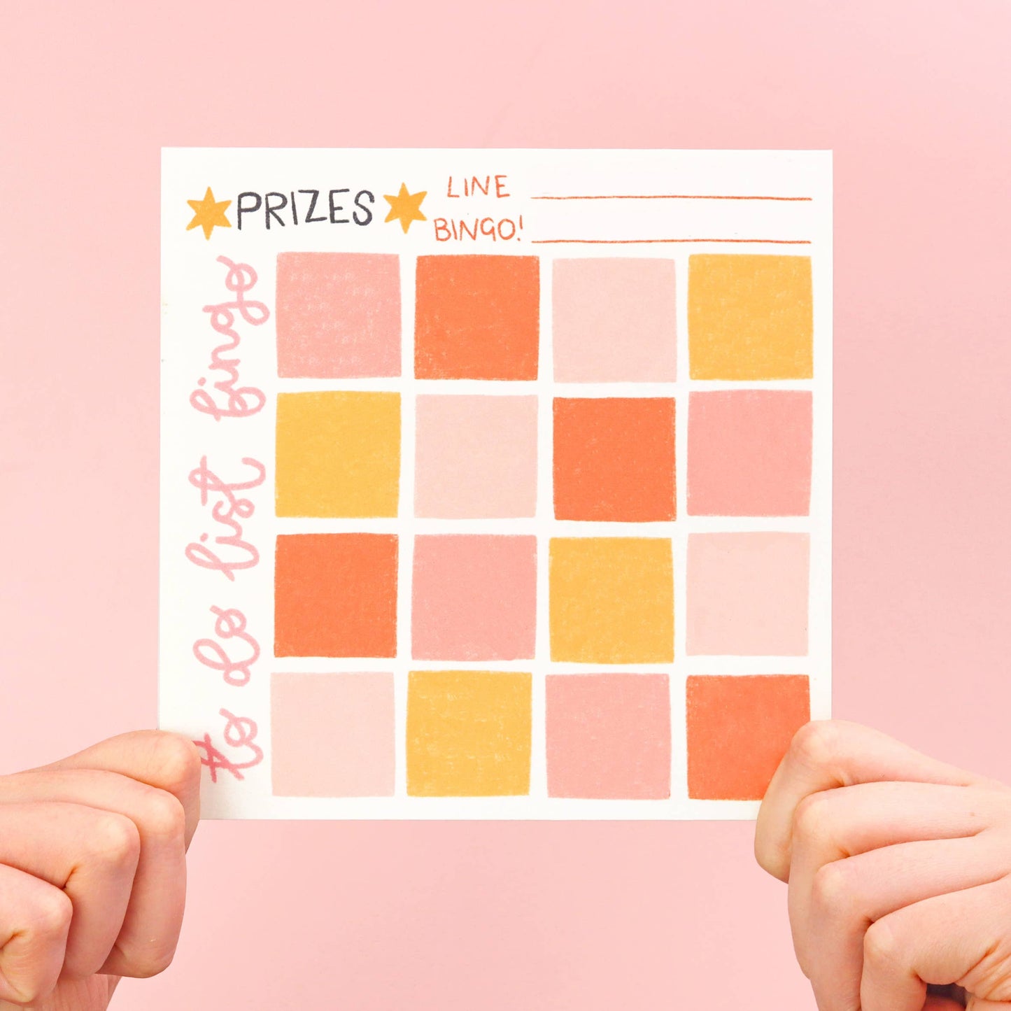 "To Do List Bingo" Square Notepad