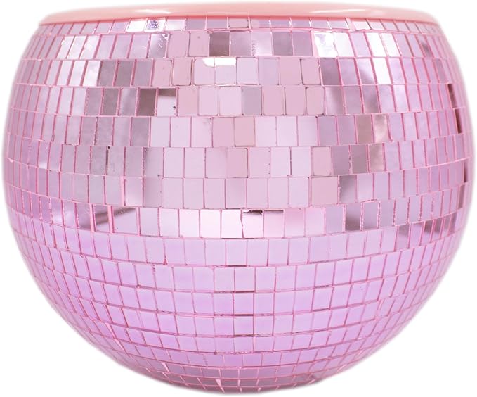 Pink Disco Ball Ice Bucket/Planter