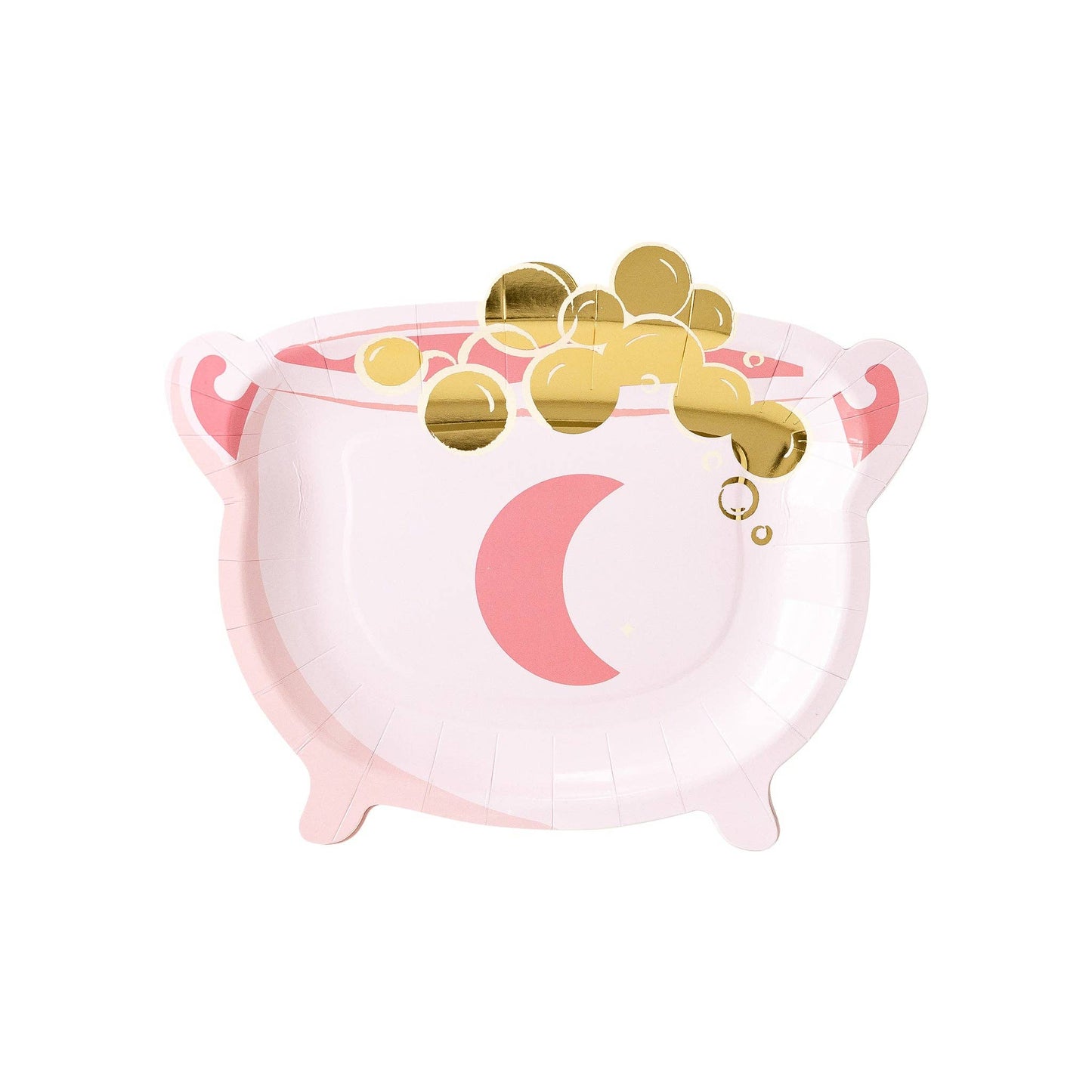 Pink Cauldron Shaped Plate