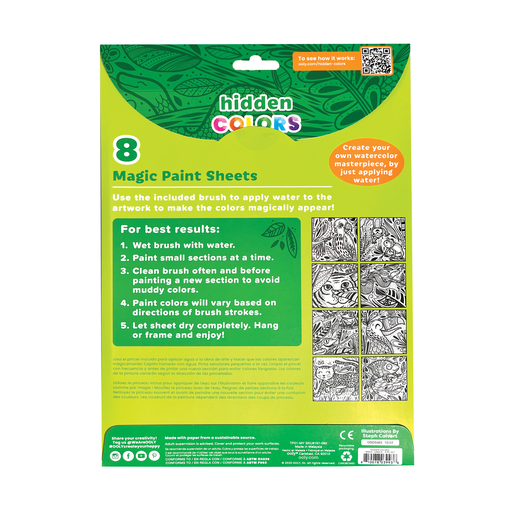 Hidden Colors Magic Paint Sheets: Magic Jungle