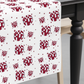 Crimson and White Disco Ball Paper Table Runner