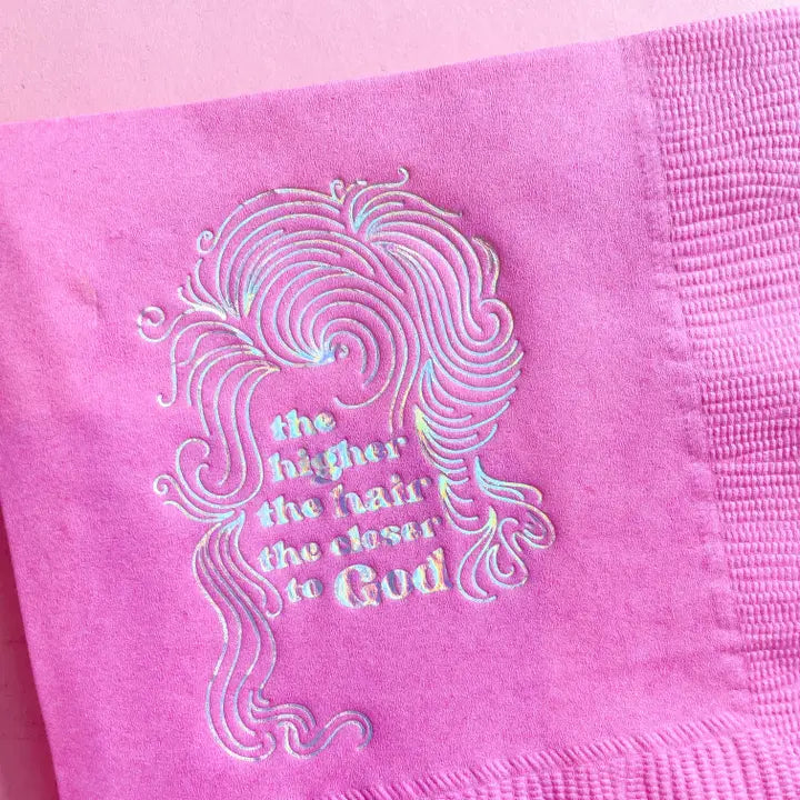 The Higher the Hair Cocktail Napkins